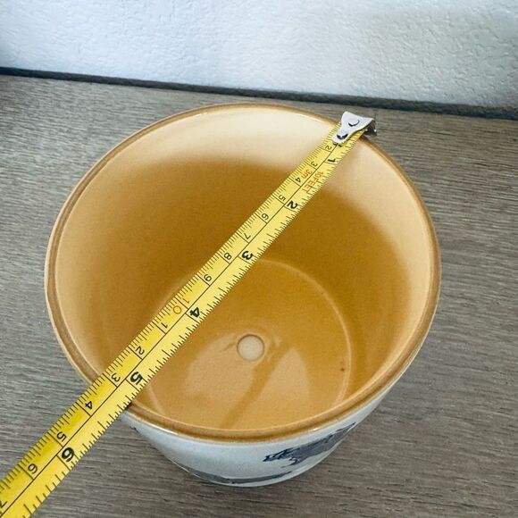 Dachshund Dog Speckled Ceramic Planter Plant Pot - Picture 4 of 5